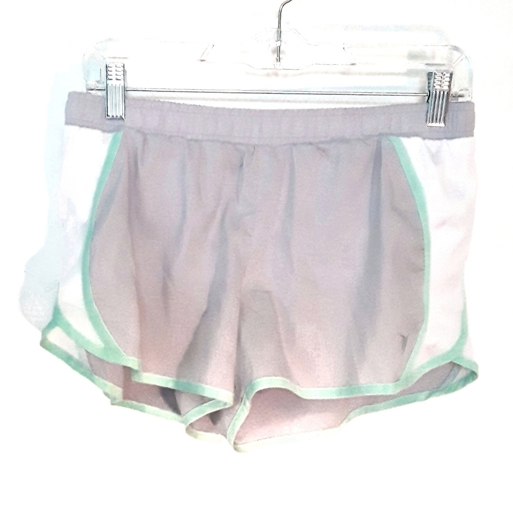 Old Navy grey, white & light green running…